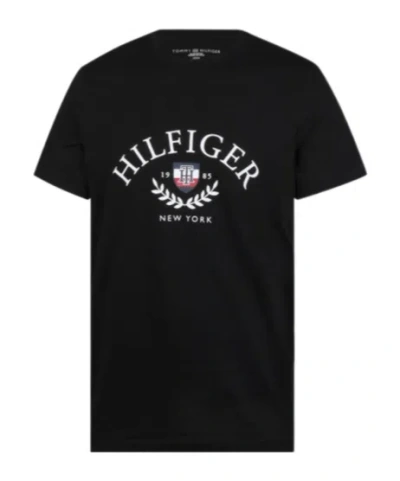 Tommy Hilfiger Item O-neck Short-sleeved T-shirt In Black