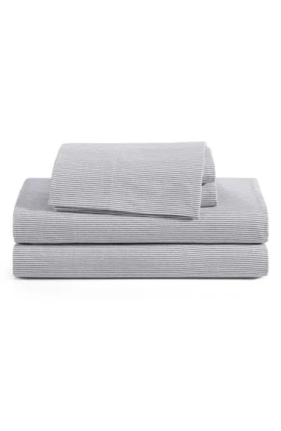 Tommy Hilfiger Ithaca Stripe Cotton Percale Sheet Set In Gray