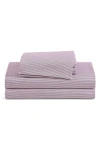 Tommy Hilfiger Ithaca Stripe Cotton Percale Sheet Set In Pink