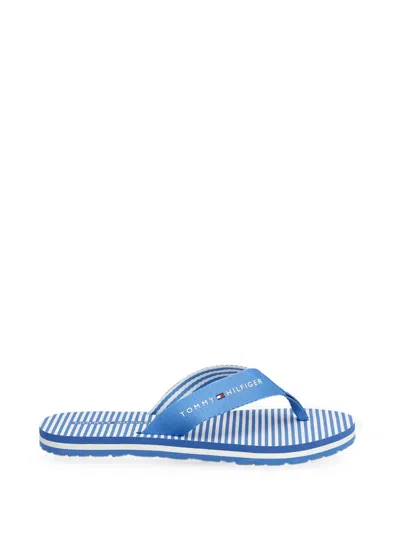 Tommy Hilfiger Ithaca Striped Flip-flops In Blue