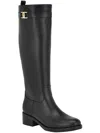 Tommy Hilfiger Iviann Womens Faux Leather Tall Knee-high Boots In Black
