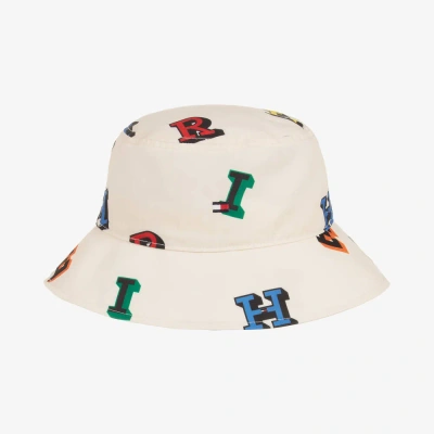 Tommy Hilfiger Ivory Graphic Bucket Hat