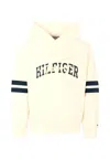Tommy Hilfiger Ivory Sweatshirt For Boy With Logo In White