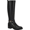 Tommy Hilfiger Iyla Knee High Riding Boot In Black