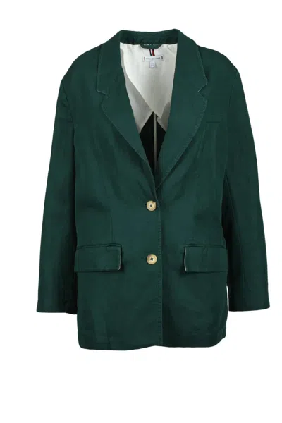 Tommy Hilfiger Jacket Cotton Linen Green
