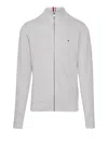 TOMMY HILFIGER TEXTURED CARDIGAN WITH FULL ZIP