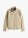 Tommy Hilfiger Jackets And Jackets Man  Mw0mw39637 Harrington Aeh Camel In Neutral