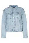 Tommy Hilfiger Distressed Patchwork Chest Pocket Long Sleeve Jacket In Denimlight