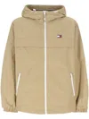 Tommy Hilfiger Beige Polyamide Jacket In Tawny Sand