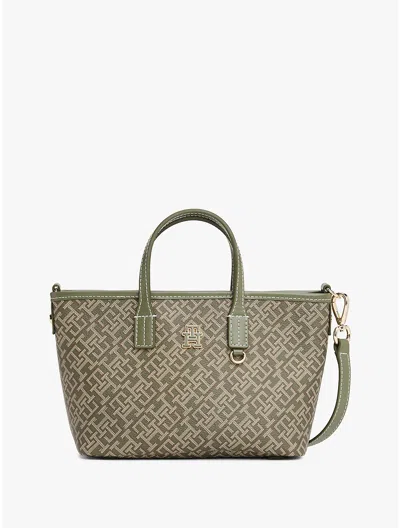 Tommy Hilfiger Jacquard Monogram Crossbody Tote Bag