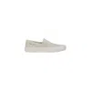Tommy Hilfiger Jeans Beige Recycled Cotton Slip-on Loafers In Gray