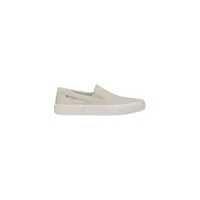 Tommy Hilfiger Jeans Beige Recycled Cotton Slip-on Loafers