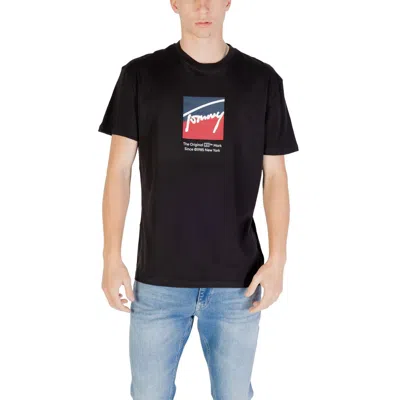 Tommy Hilfiger Jeans Black Recycled Cotton T-shirt