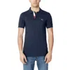 Tommy Hilfiger Jeans Blue Cotton Polo Shirt In Blue