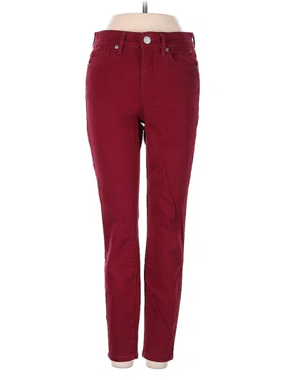 Pre-owned Tommy Hilfiger Jeans In Burgundy