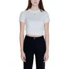 Tommy Hilfiger Jeans Cotton Cotton Tops & Women's T-shirt In White