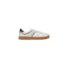 Tommy Hilfiger Jeans Cream Leather Sneaker In White