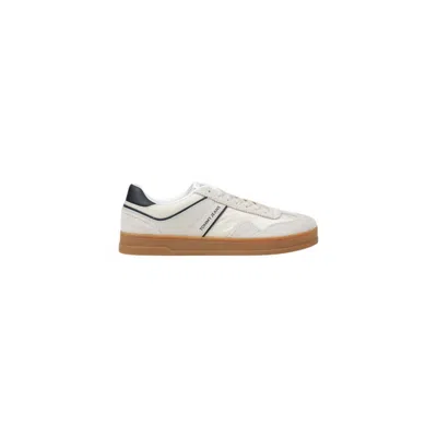 Tommy Hilfiger Jeans Cream Leather Sneaker In White