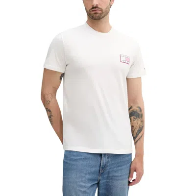 Tommy Hilfiger Jeans Cream Recycled Cotton T-shirt In White