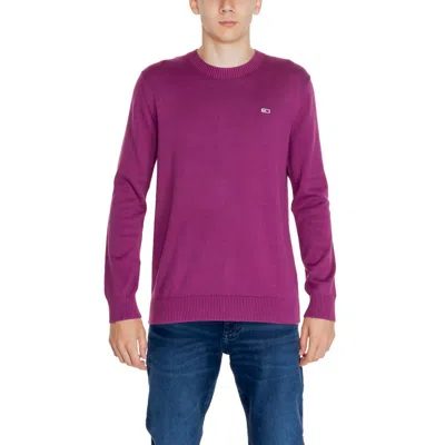 Tommy Hilfiger Jeans Organic Cotton Men's Sweater In Purple
