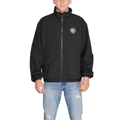 Tommy Hilfiger Jeans Recycled Polyester Men's Jacket In Black