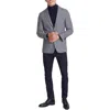 Tommy Hilfiger Jeremy Mens Houndstooth Wool Two-button Blazer In Gray