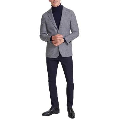 Tommy Hilfiger Jeremy Mens Houndstooth Wool Two-button Blazer In Gray