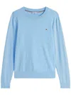 Tommy Hilfiger Round Neck Sweater In Blue