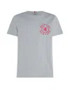 Tommy Hilfiger Jersey T-shirt With Emblem In Gray