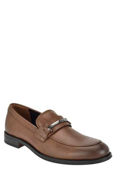 Tommy Hilfiger Jonnty Faux Leather Bit Loafer In Brown