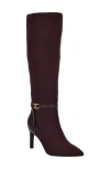 Tommy Hilfiger Jullie Knee High Boot In Dark Red