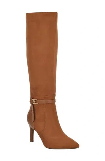 Tommy Hilfiger Jullie Knee High Boot In Medium Brown