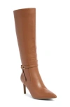 Tommy Hilfiger Jullie Knee High Boot In Medium Brown Smooth