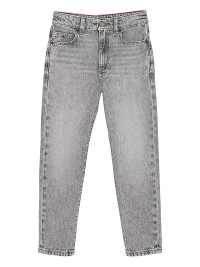 Tommy Hilfiger Junior Kids' Acid-wash Jeans In Gray