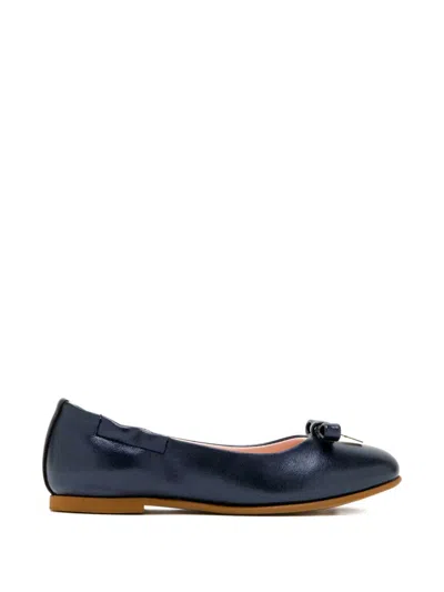 Tommy Hilfiger Junior Kids' Bow-detail Ballet Flats In Black
