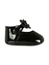 Tommy Hilfiger Junior Bow-embellished Ballerina Shoes In Black