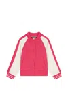 Tommy Hilfiger Junior Buttoned Bomber Jacket In Pink