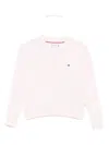 Tommy Hilfiger Junior Cable-knit Cotton Sweater In Pink