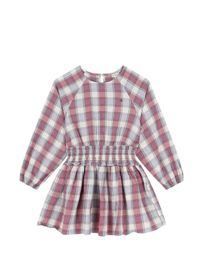 Tommy Hilfiger Junior Kids' Checked Ruffled Dress In Multi