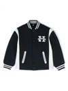 Tommy Hilfiger Junior Colour-block Bomber Jacket In 蓝色