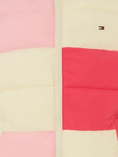 Tommy Hilfiger Junior Kids' Colour-block Quilted Gilet In Multi