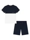 Tommy Hilfiger Junior Colour-block Shorts (set Of Two) In 蓝色