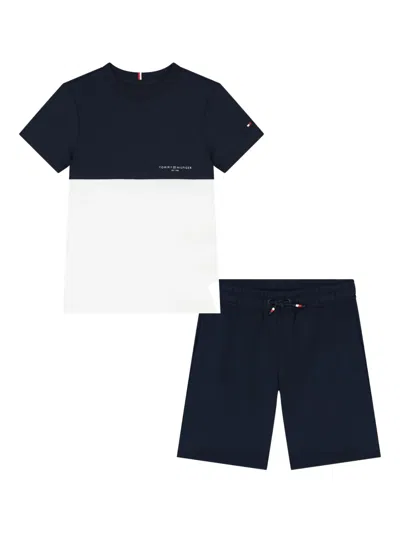 Tommy Hilfiger Junior Colour-block Shorts (set Of Two) In 蓝色