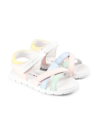 Tommy Hilfiger Junior Kids' Colour-block Strappy Sandals In Multi