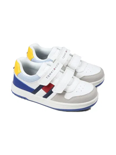 Tommy Hilfiger Junior Kids' Colour-blocked Trainers In White
