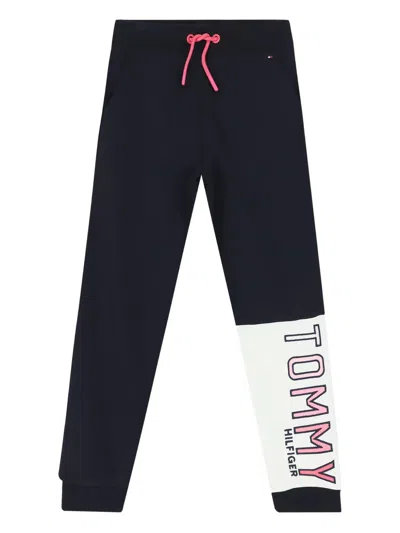 Tommy Hilfiger Junior Kids' Colourblock Track Pants In Blue
