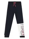 Tommy Hilfiger Junior Colourblock Tracksuit Bottoms In Blue