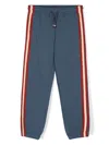 Tommy Hilfiger Junior Contrasting Stripe Track Pants In Blue