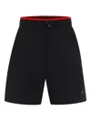 Tommy Hilfiger Junior Contrasting-trim Swim Shorts In Black