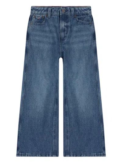 Tommy Hilfiger Junior Kids' Cotton Casual Trousers In Multi